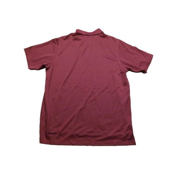 Adidas Golf Polo Men Sz XL Climalite Purple Short Sleeve 3 Button Collared - Picture 8 of 8